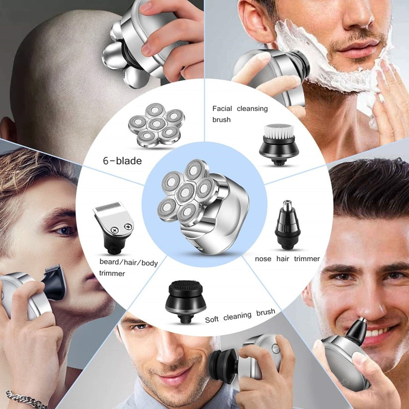 6-in-1 Grooming Kit for Hair, Beard & Body – Shave, Trim & Style Anywhere