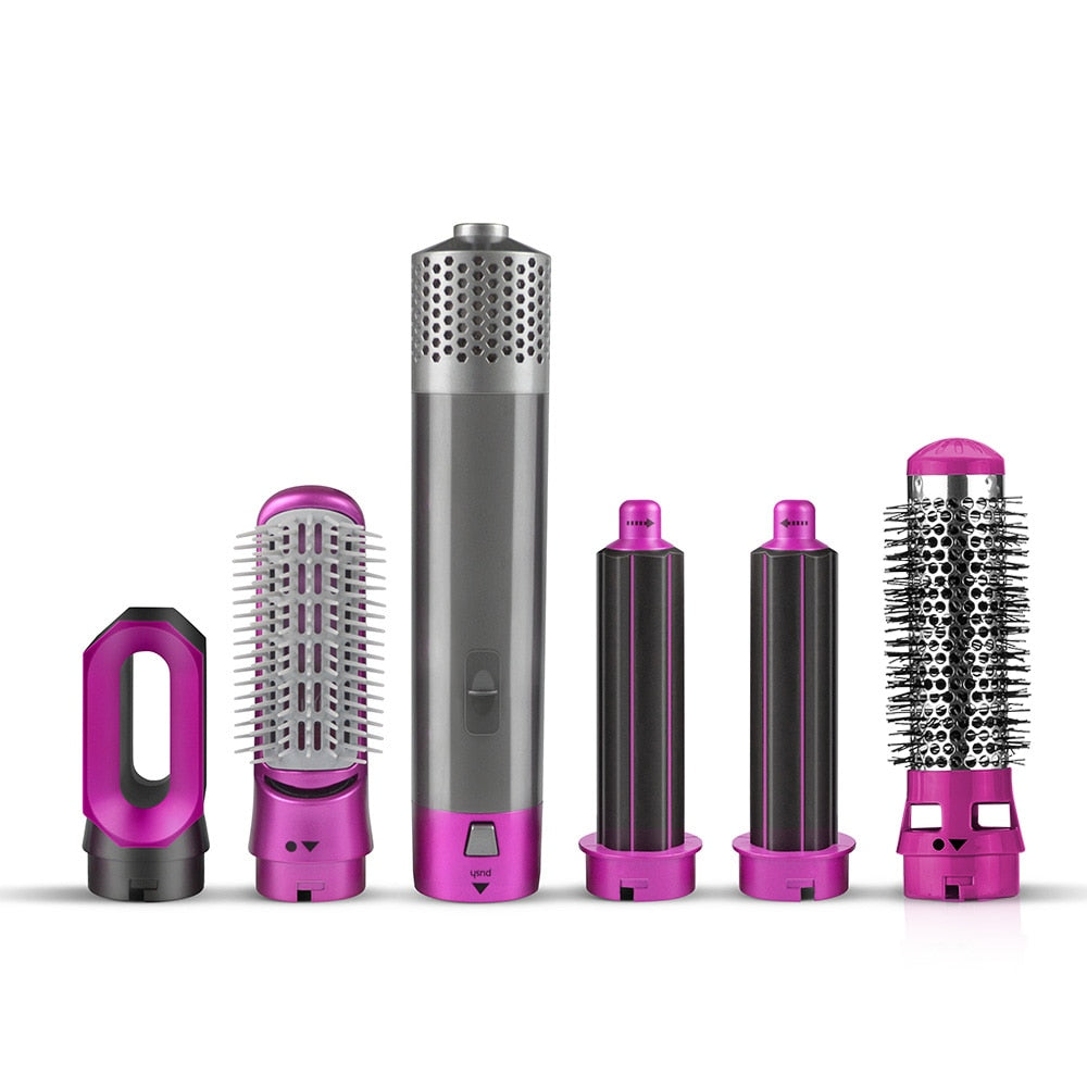 5-in-1 Hair Styler – Curl, Straighten, Dry & Volumize with One Tool